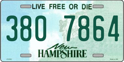 NH license plate 3807864