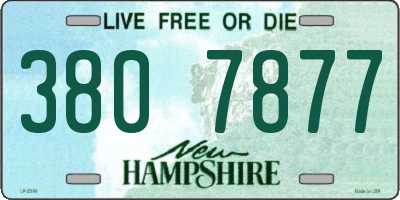 NH license plate 3807877