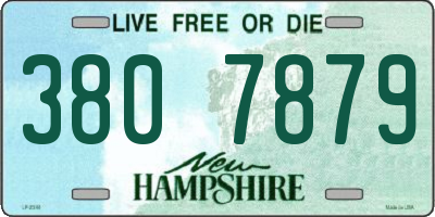 NH license plate 3807879