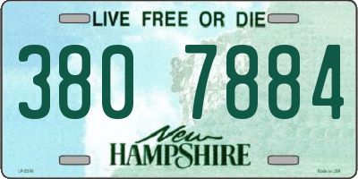 NH license plate 3807884