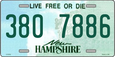 NH license plate 3807886