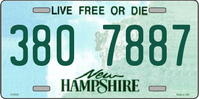 NH license plate 3807887