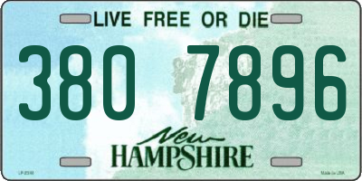 NH license plate 3807896