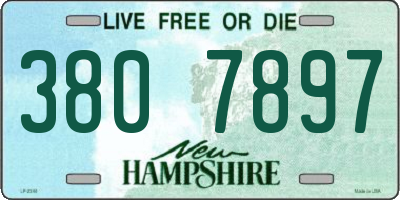 NH license plate 3807897