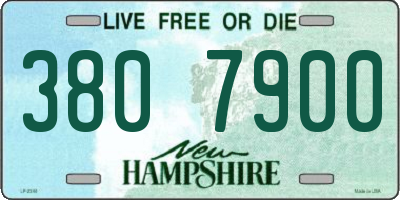 NH license plate 3807900
