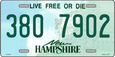 NH license plate 3807902