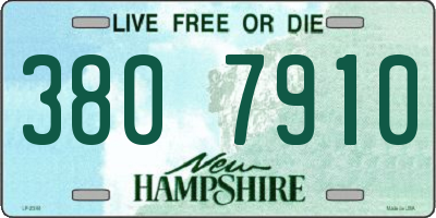 NH license plate 3807910