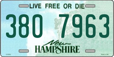 NH license plate 3807963