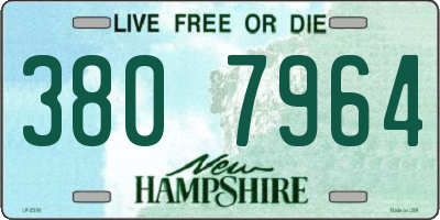 NH license plate 3807964
