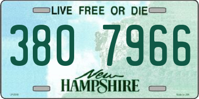 NH license plate 3807966