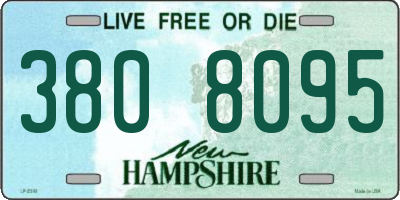 NH license plate 3808095