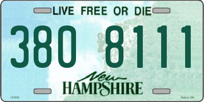 NH license plate 3808111