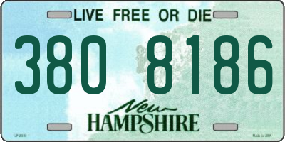 NH license plate 3808186