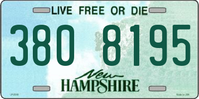 NH license plate 3808195