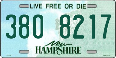 NH license plate 3808217