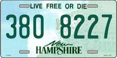 NH license plate 3808227