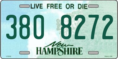 NH license plate 3808272