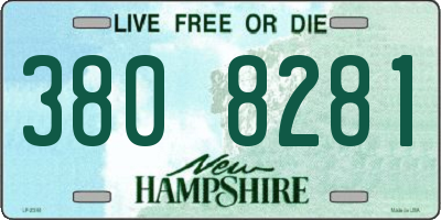 NH license plate 3808281