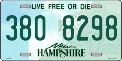 NH license plate 3808298