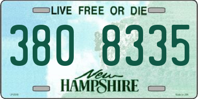 NH license plate 3808335