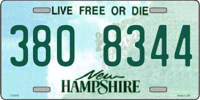 NH license plate 3808344