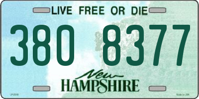 NH license plate 3808377