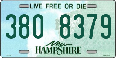 NH license plate 3808379