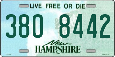 NH license plate 3808442