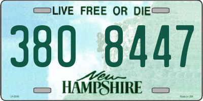 NH license plate 3808447