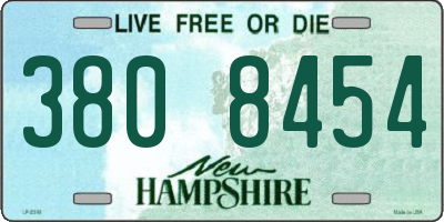 NH license plate 3808454