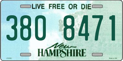 NH license plate 3808471