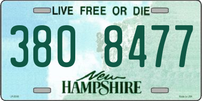 NH license plate 3808477