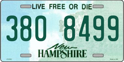 NH license plate 3808499