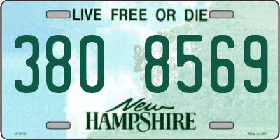 NH license plate 3808569