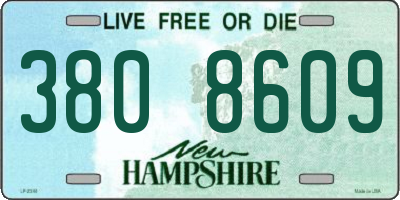 NH license plate 3808609