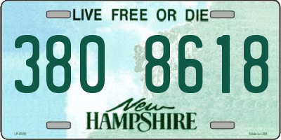 NH license plate 3808618
