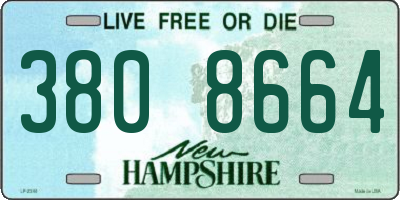 NH license plate 3808664