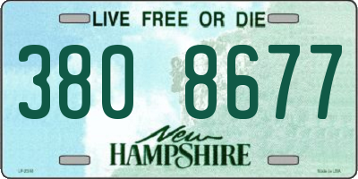 NH license plate 3808677