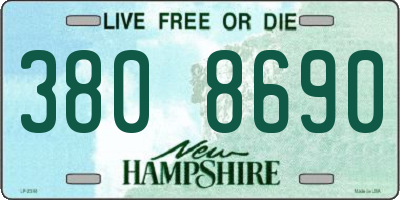 NH license plate 3808690