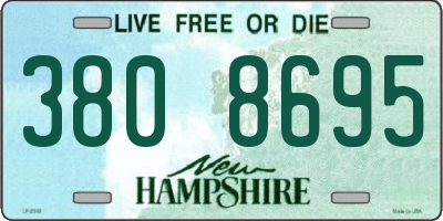 NH license plate 3808695