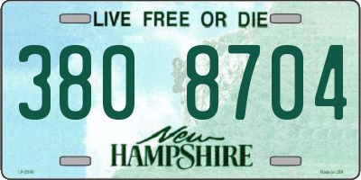 NH license plate 3808704