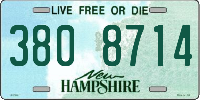 NH license plate 3808714
