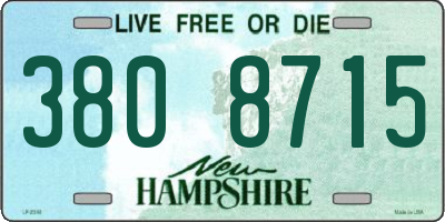 NH license plate 3808715