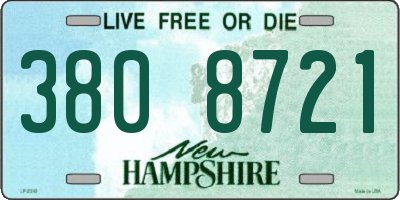 NH license plate 3808721
