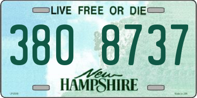 NH license plate 3808737