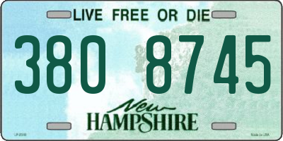 NH license plate 3808745