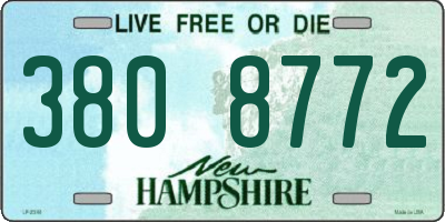 NH license plate 3808772