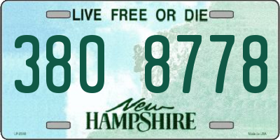 NH license plate 3808778