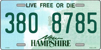 NH license plate 3808785