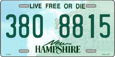 NH license plate 3808815